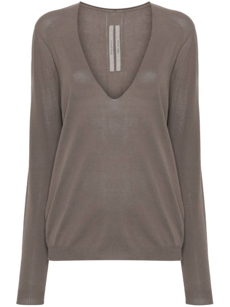 Rick Owens fine-knit top - Grey von Rick Owens