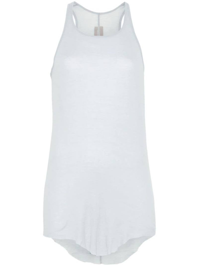 Rick Owens fine-ribbed tank top - Blue von Rick Owens