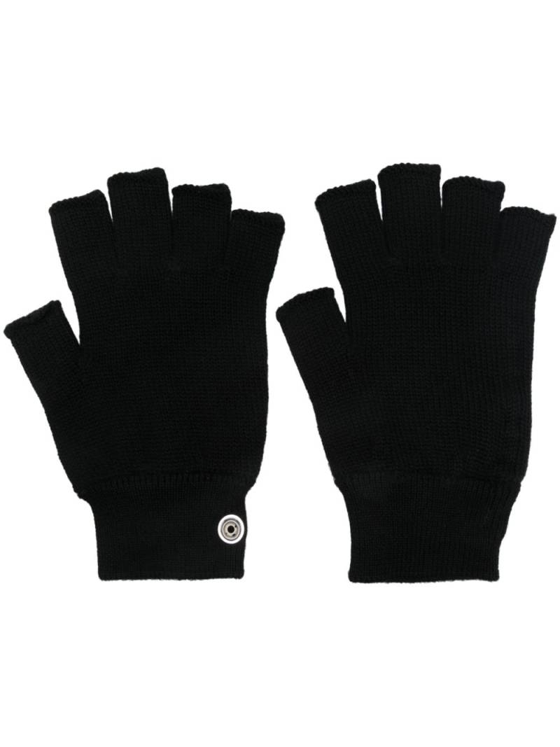 Rick Owens fingerless gloves - Black von Rick Owens