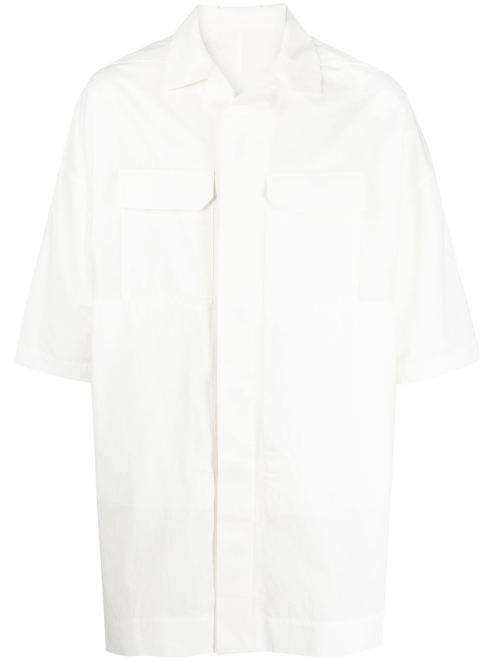 Rick Owens flap-pockets cotton shirt - White von Rick Owens