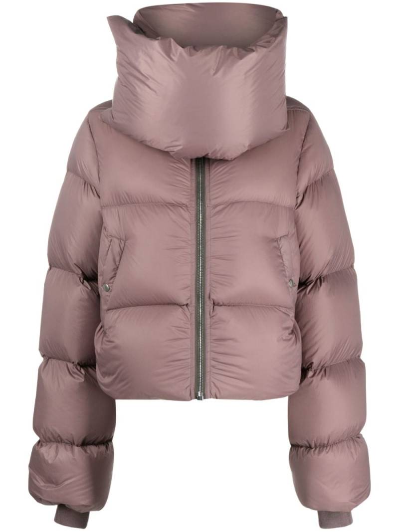 Rick Owens funnel-neck puffer jacket - Purple von Rick Owens