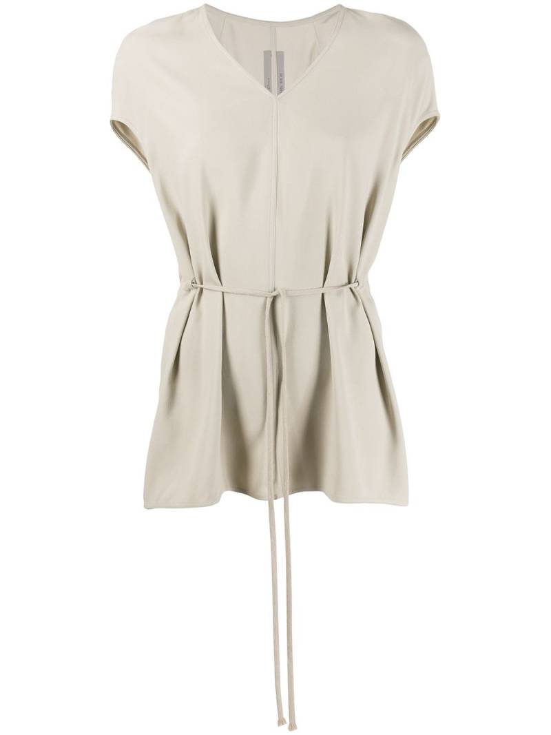 Rick Owens gathered waist tunic - Neutrals von Rick Owens