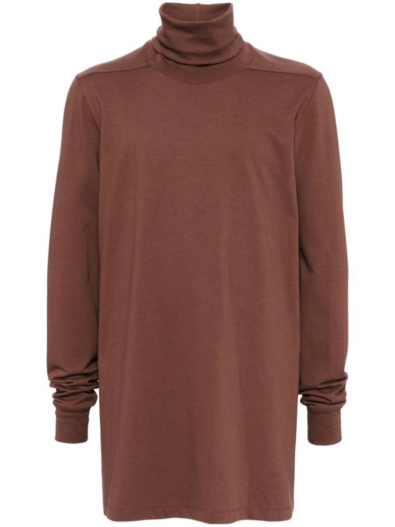 Rick Owens high-neck cotton T-shirt - Brown von Rick Owens