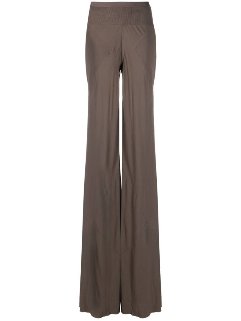 Rick Owens high-waist wide-leg trousers - Brown von Rick Owens