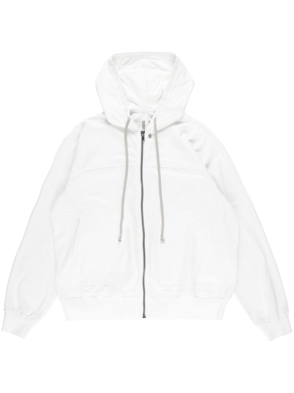 Rick Owens hooded long-sleeve windbreaker - White von Rick Owens