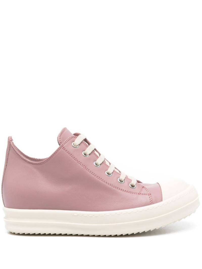 Rick Owens lace-up leather sneakers - Pink von Rick Owens