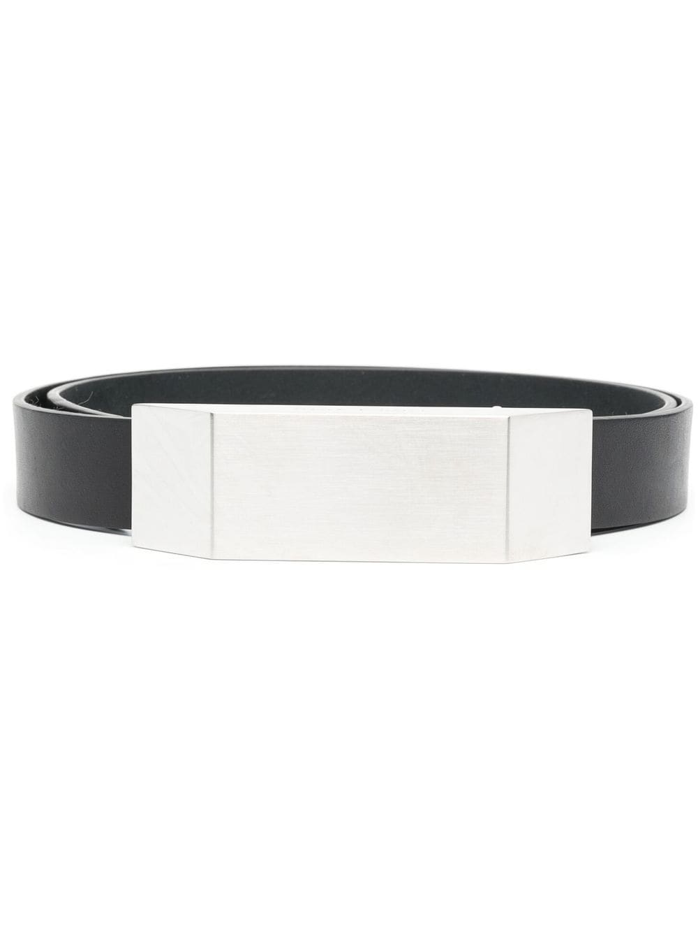 Rick Owens leather buckle belt - Black von Rick Owens