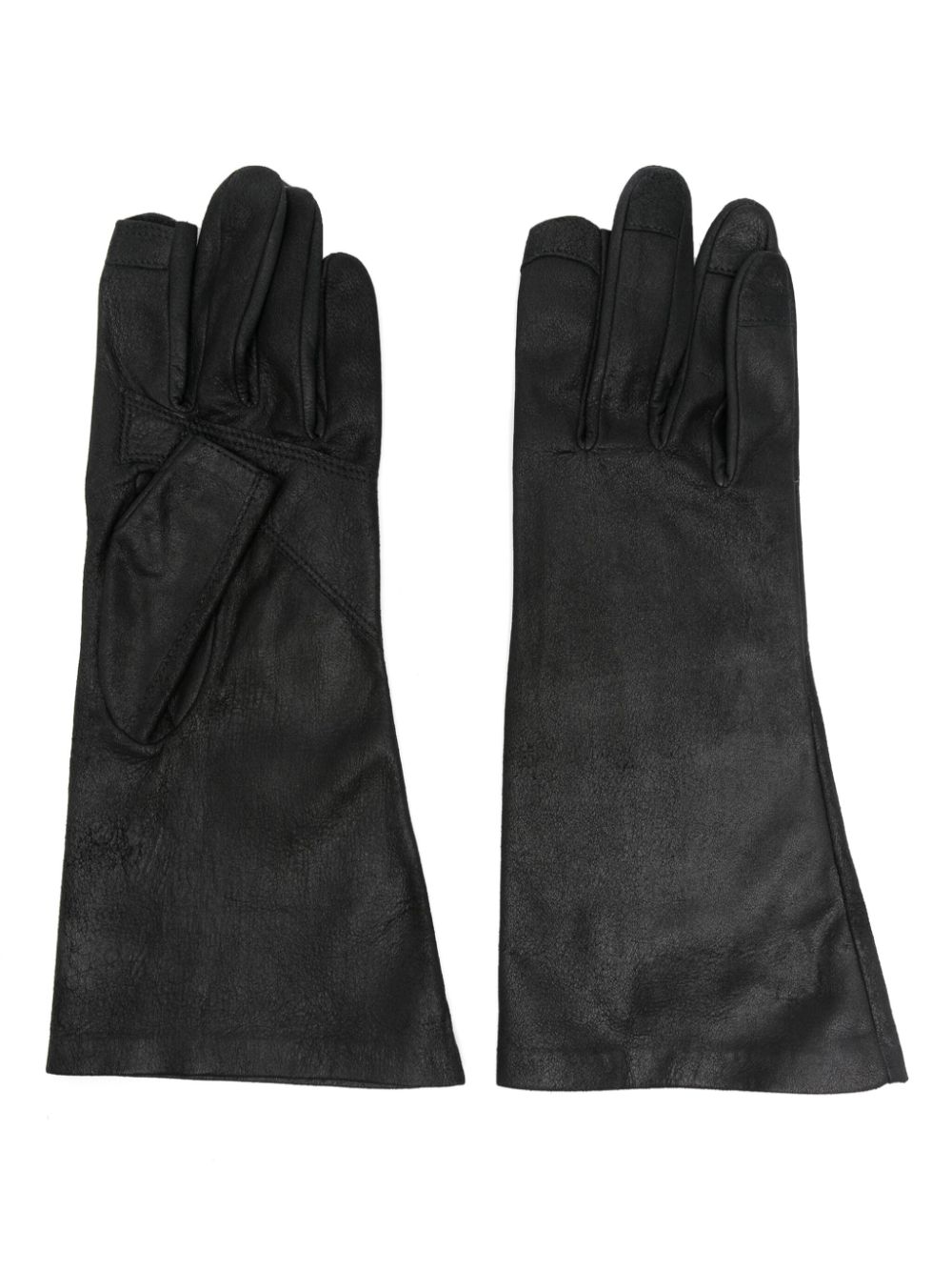 Rick Owens leather gloves - Black von Rick Owens