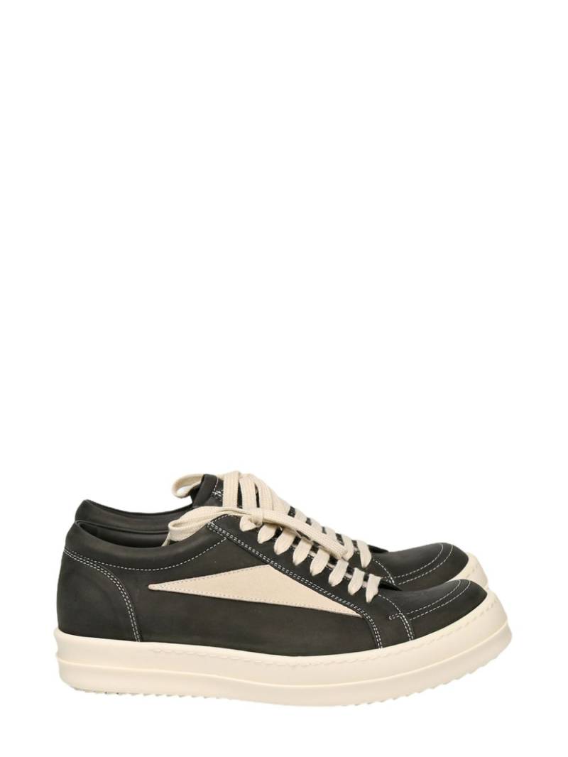 Rick Owens leather sneakers - Black von Rick Owens