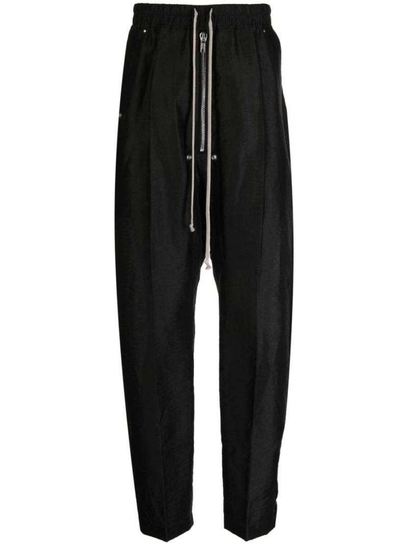 Rick Owens linen-blend drop-crotch trousers - Black von Rick Owens