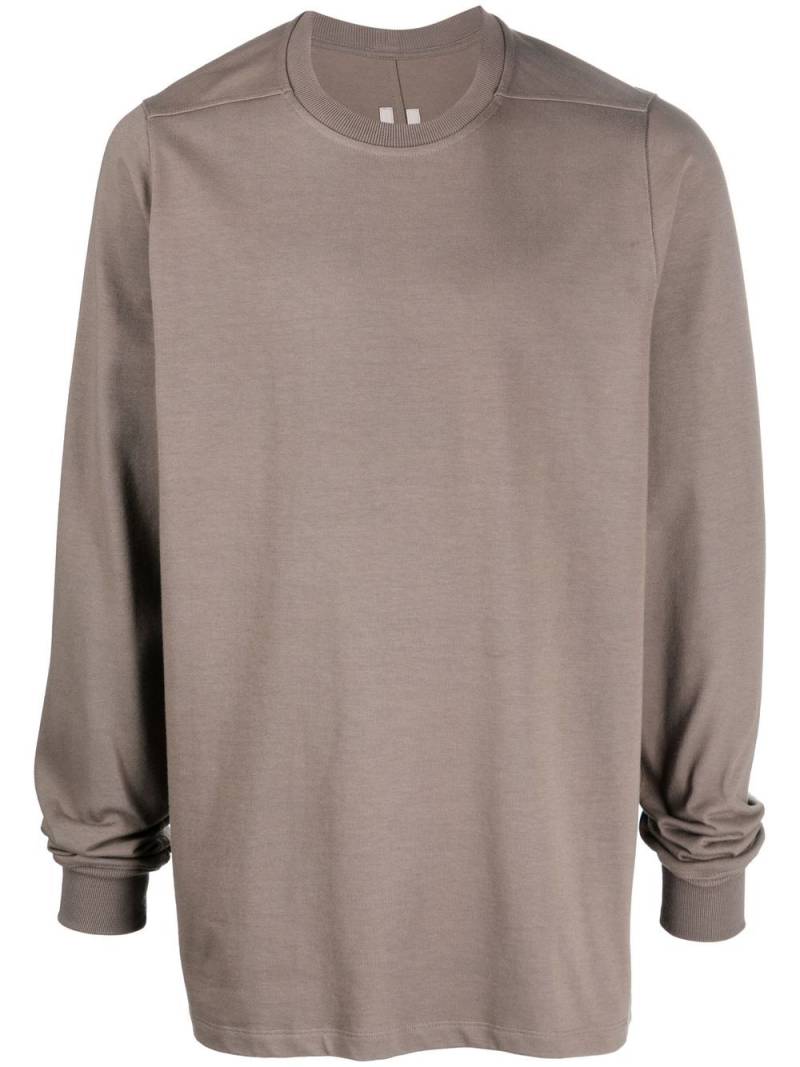 Rick Owens long-sleeve cotton T-shirt - Brown von Rick Owens