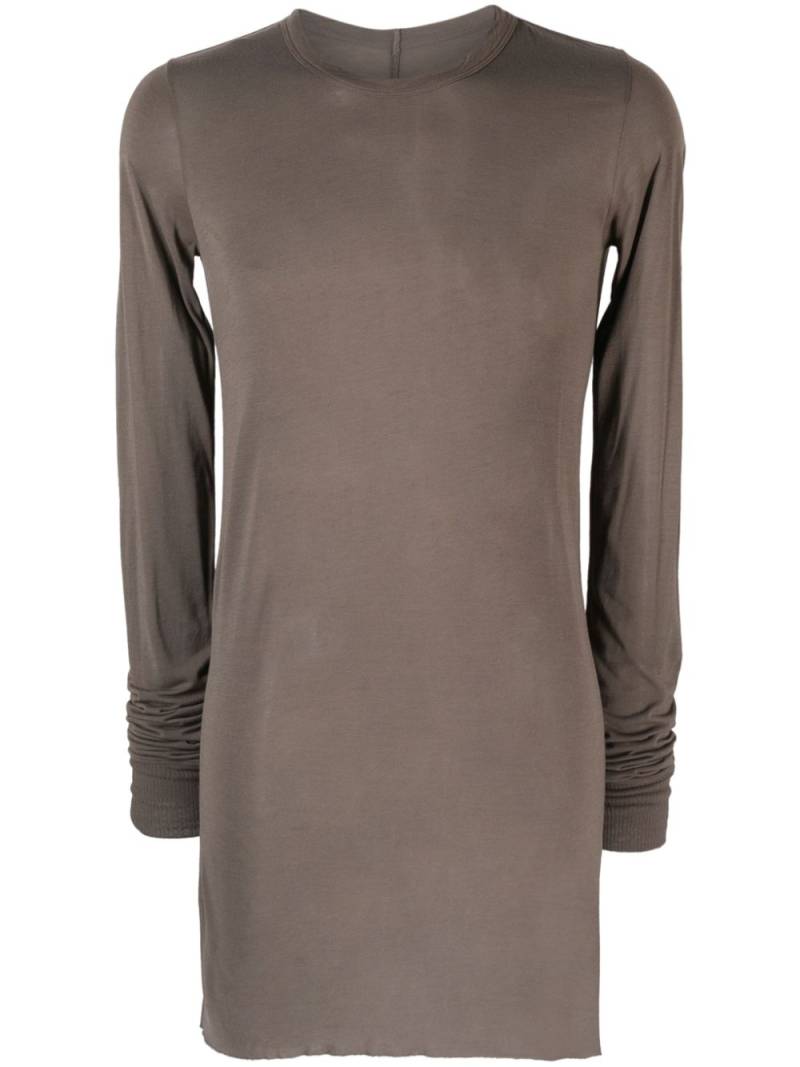 Rick Owens long-sleeved marl-knit T-shirt - Brown von Rick Owens