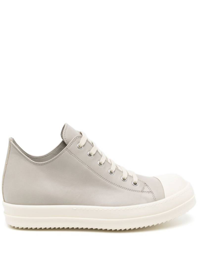 Rick Owens low-top leather sneakers - Grey von Rick Owens