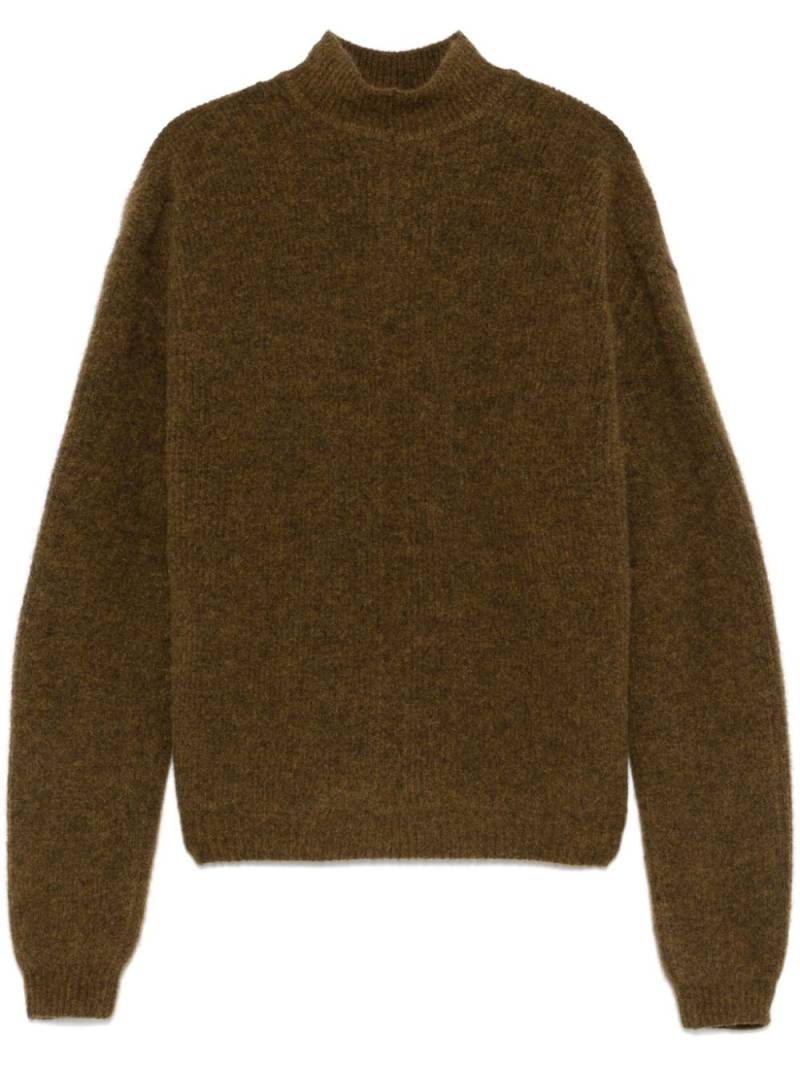 Rick Owens mock-neck sweater - Brown von Rick Owens