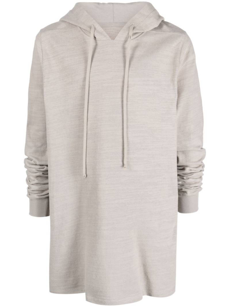 Rick Owens organic-cotton drawstring hoodie - Neutrals von Rick Owens