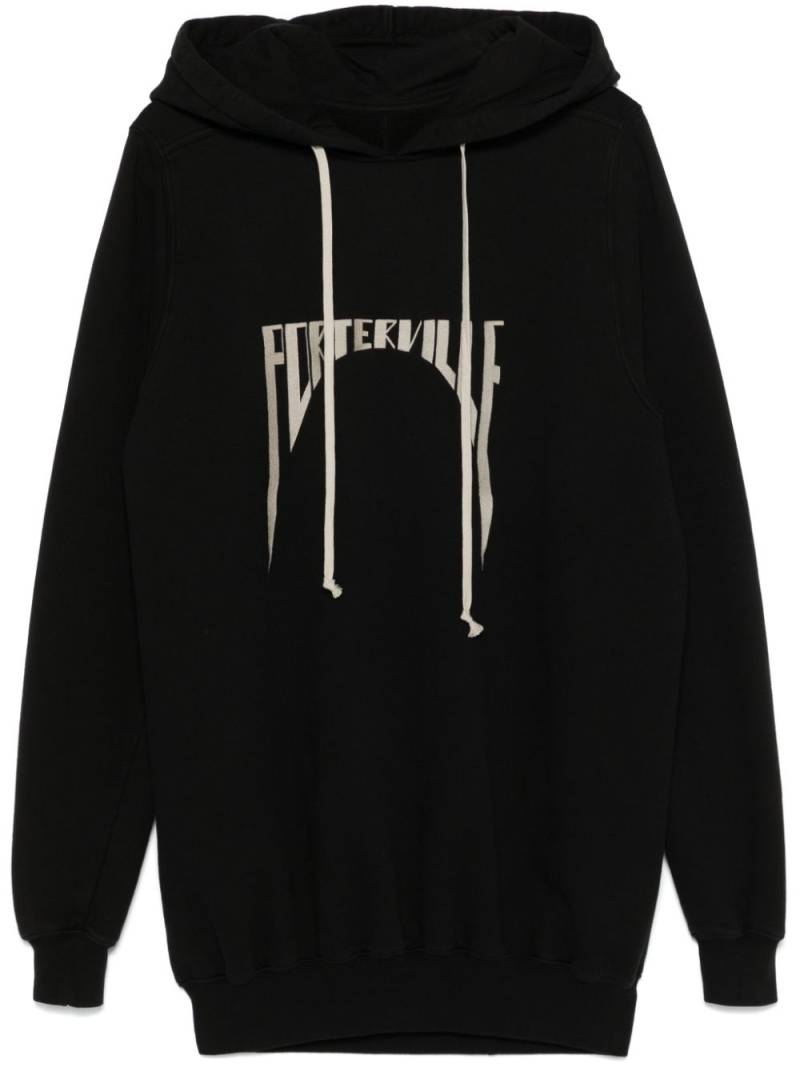 Rick Owens organic cotton hoodie - Black von Rick Owens