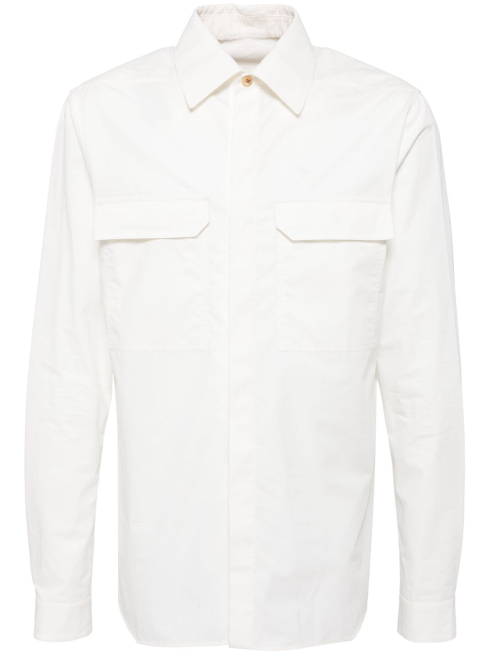 Rick Owens organic cotton shirt - White von Rick Owens