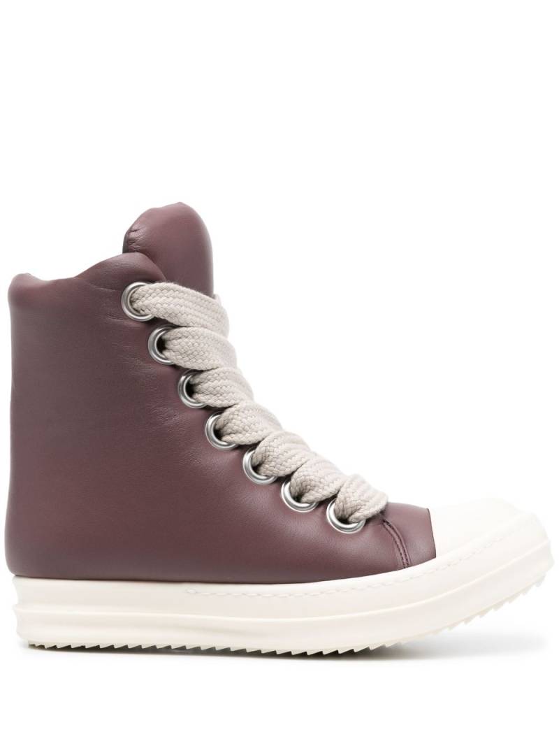 Rick Owens padded lace-up sneakers - Purple von Rick Owens