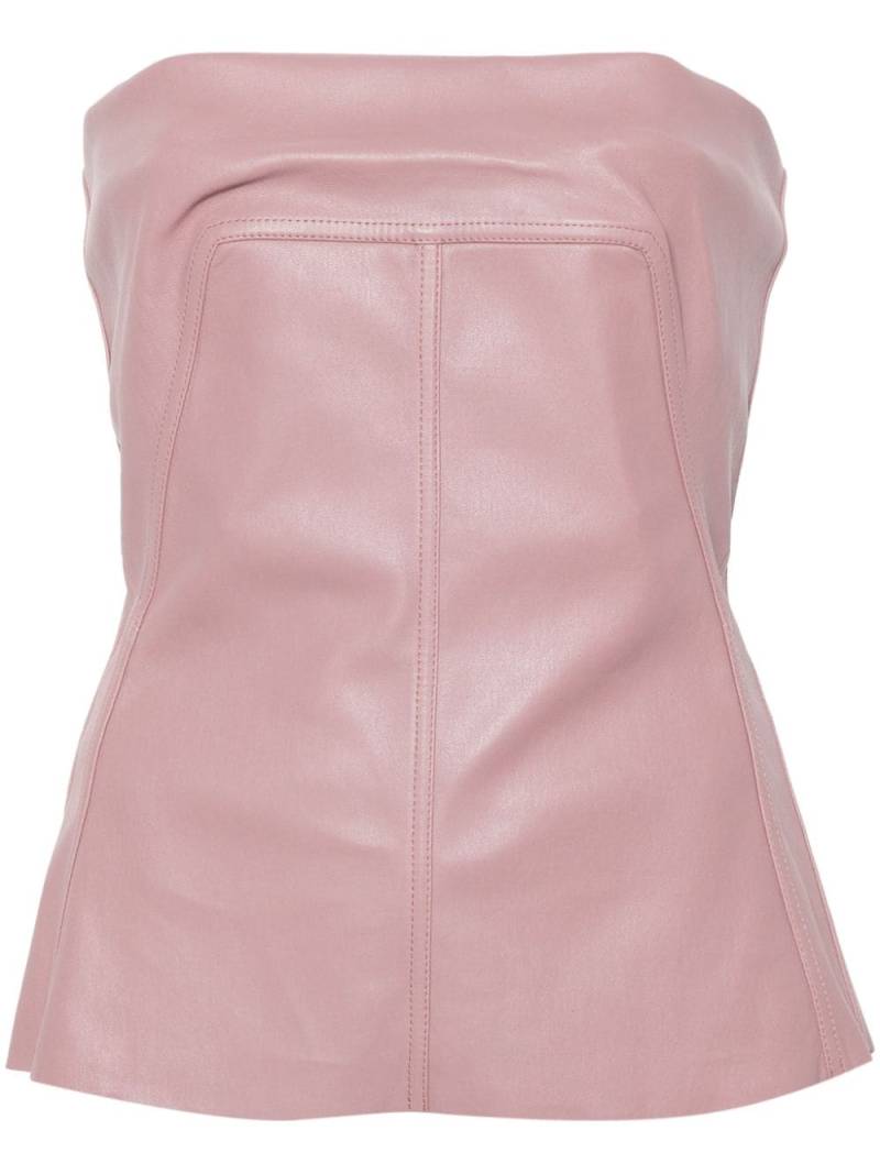 Rick Owens panelled bustier top - Pink von Rick Owens