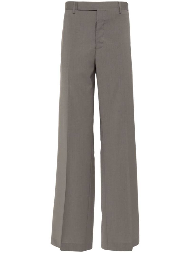 Rick Owens pressed-crease straight trousers - Brown von Rick Owens