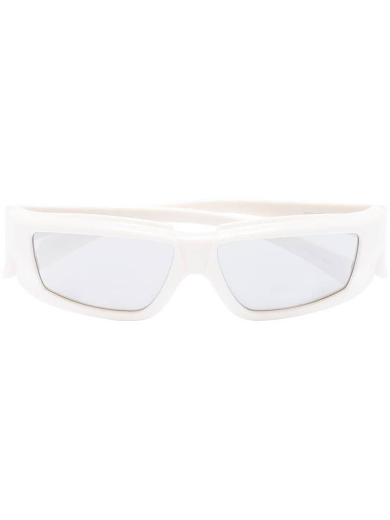 Rick Owens rectangle-frame sunglasses - Grey von Rick Owens