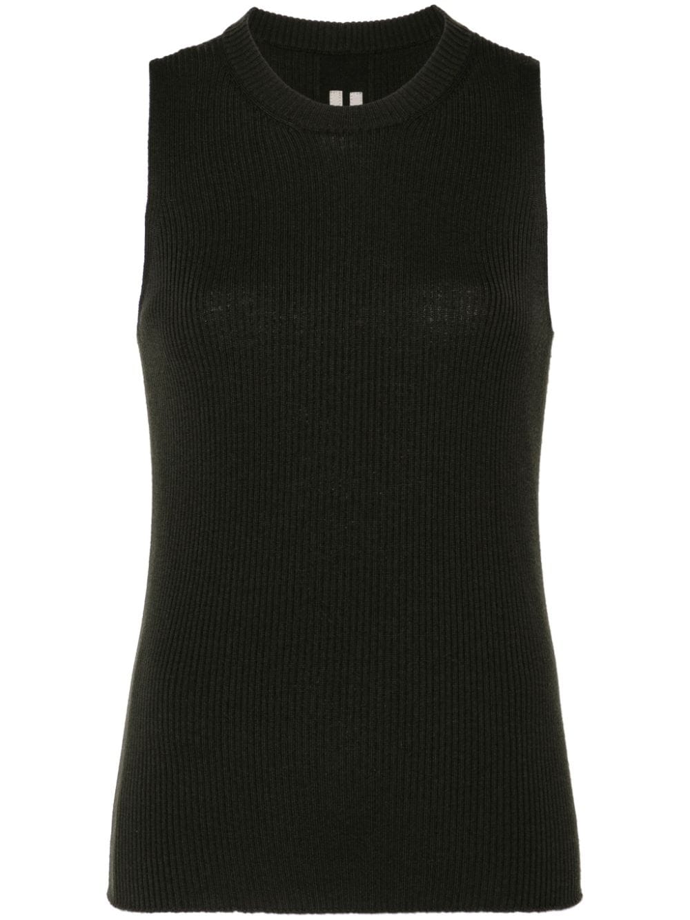 Rick Owens ribbed knitted top - Green von Rick Owens