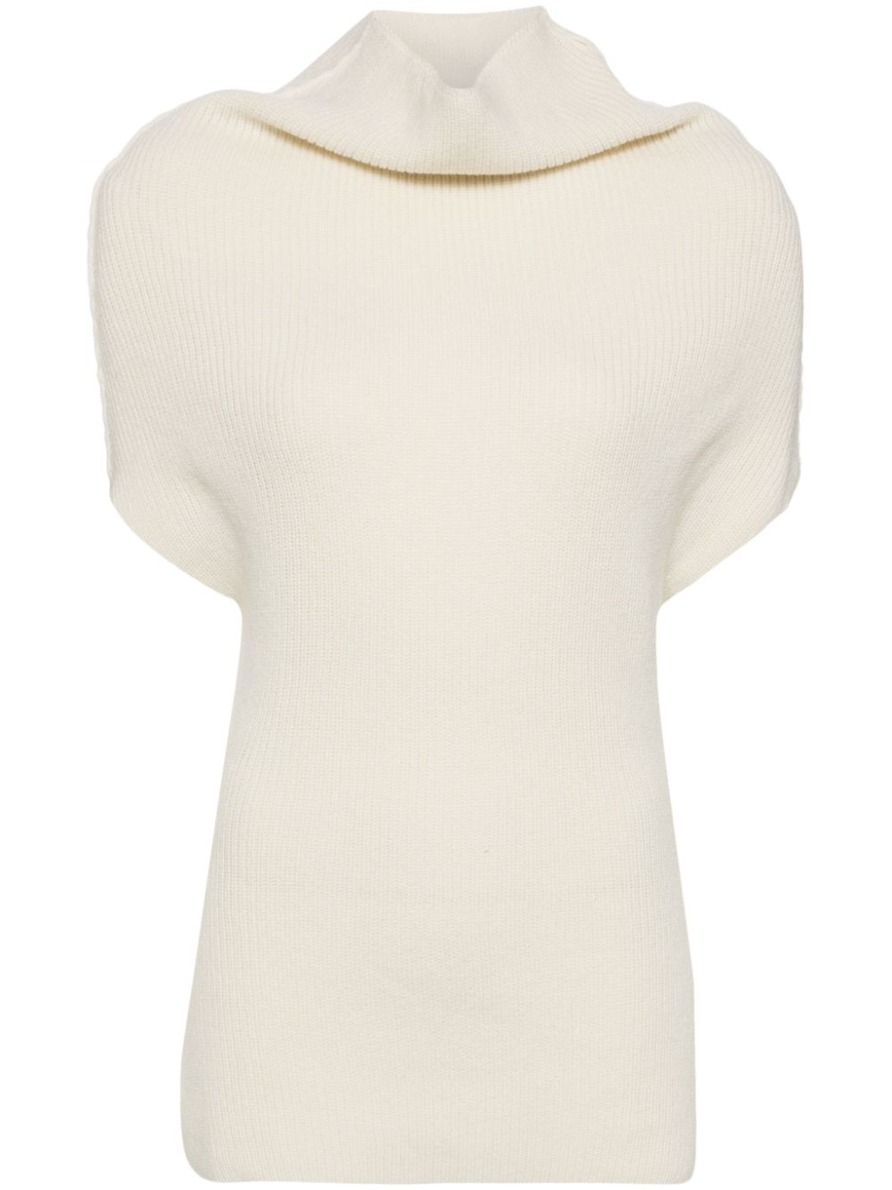 Rick Owens ribbed knitted top - Neutrals von Rick Owens