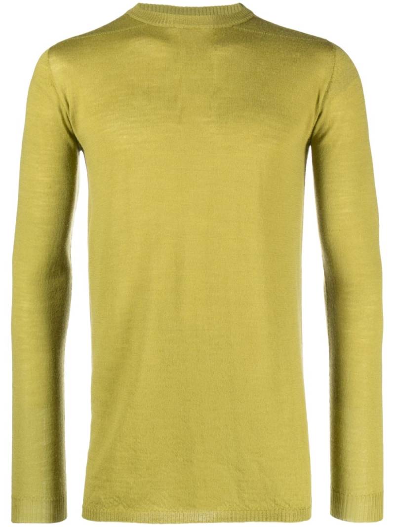 Rick Owens round-neck wool jumper - Green von Rick Owens