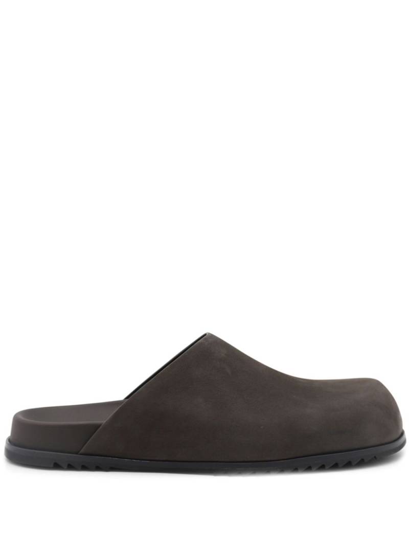 Rick Owens round toe slipper - Black von Rick Owens