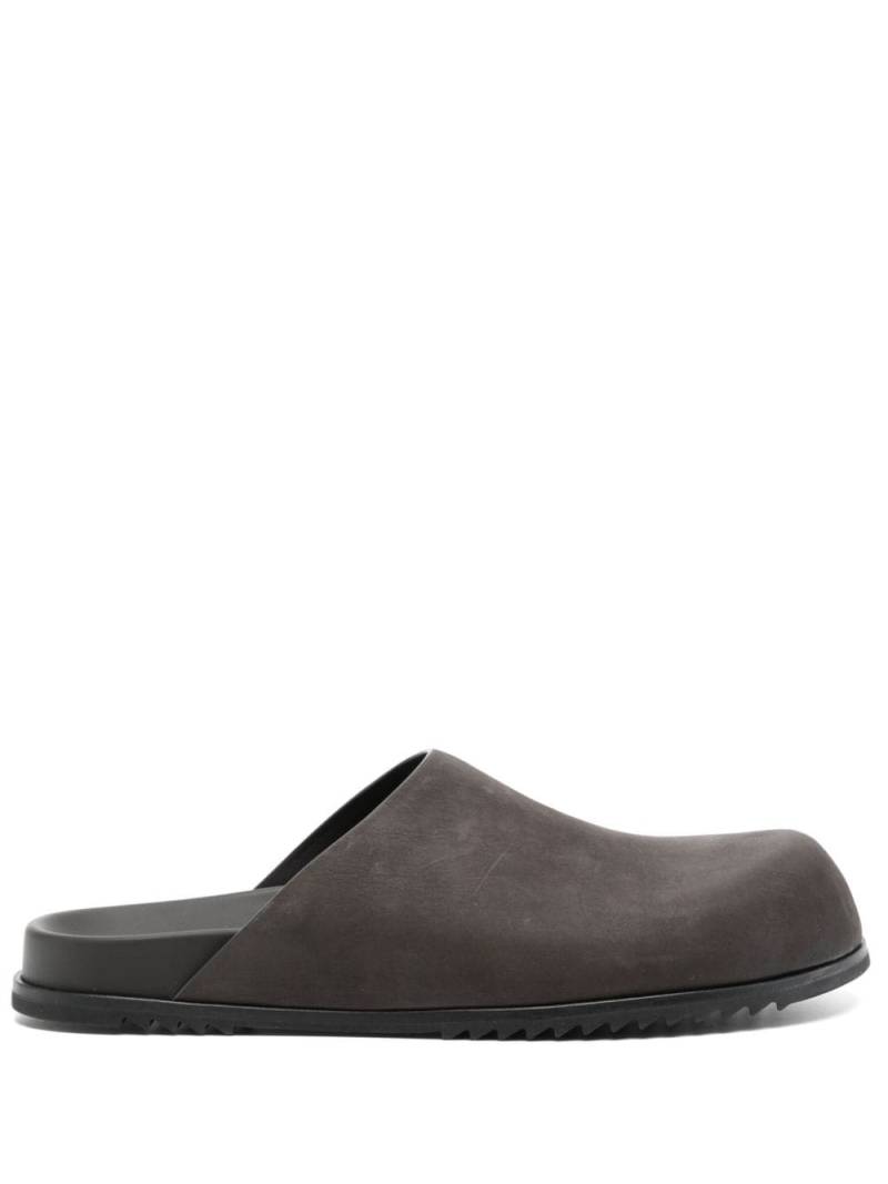 Rick Owens round toe slipper - Grey von Rick Owens