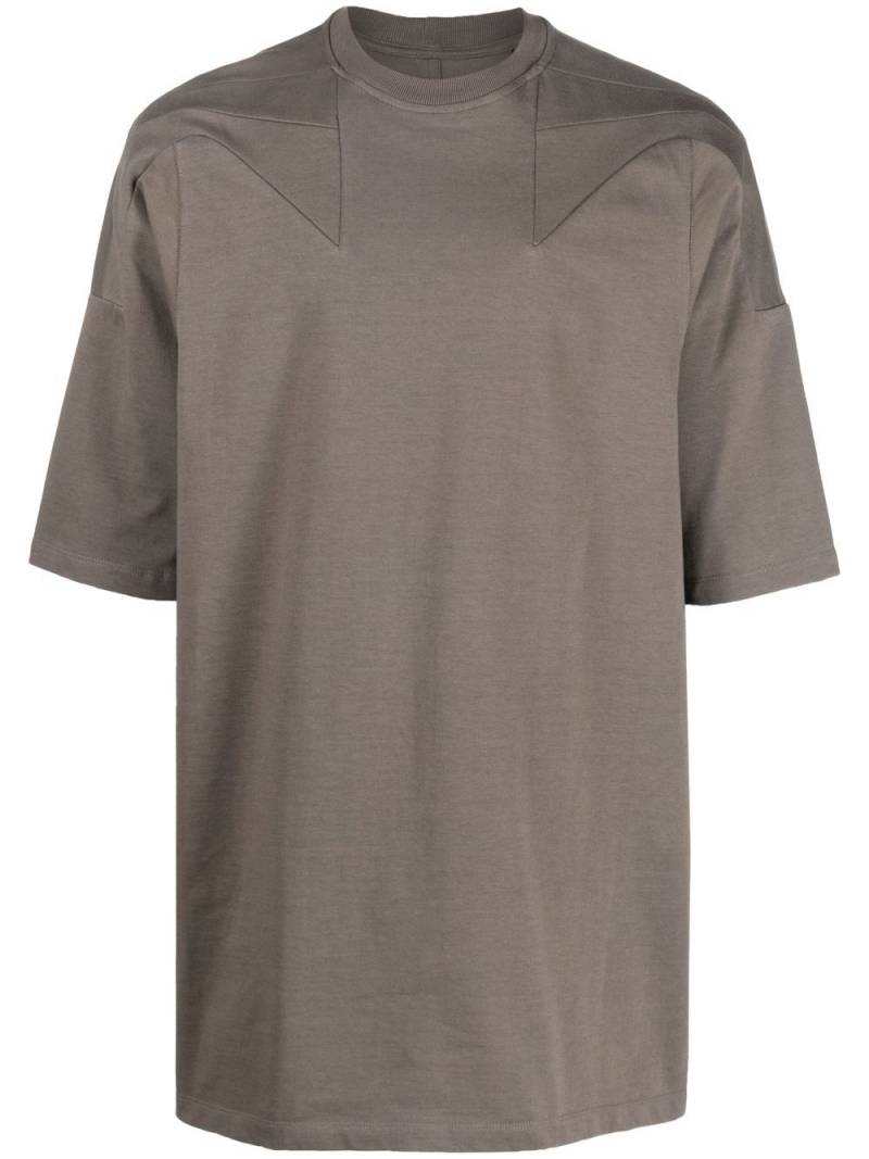 Rick Owens seam-detail organic cotton T-shirt - Brown von Rick Owens