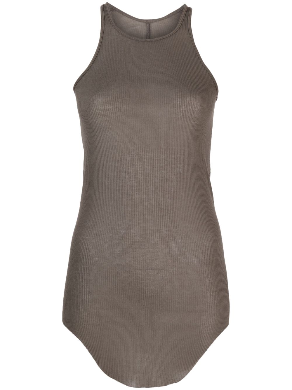 Rick Owens semi-sheer ribbed tank top - Brown von Rick Owens