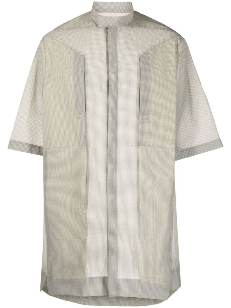 Rick Owens semi-sheer short-sleeve shirt - Neutrals von Rick Owens