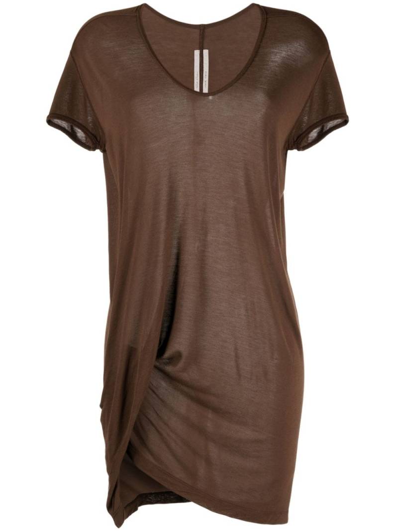 Rick Owens semi-sheer short-sleeved T-shirt - Brown von Rick Owens