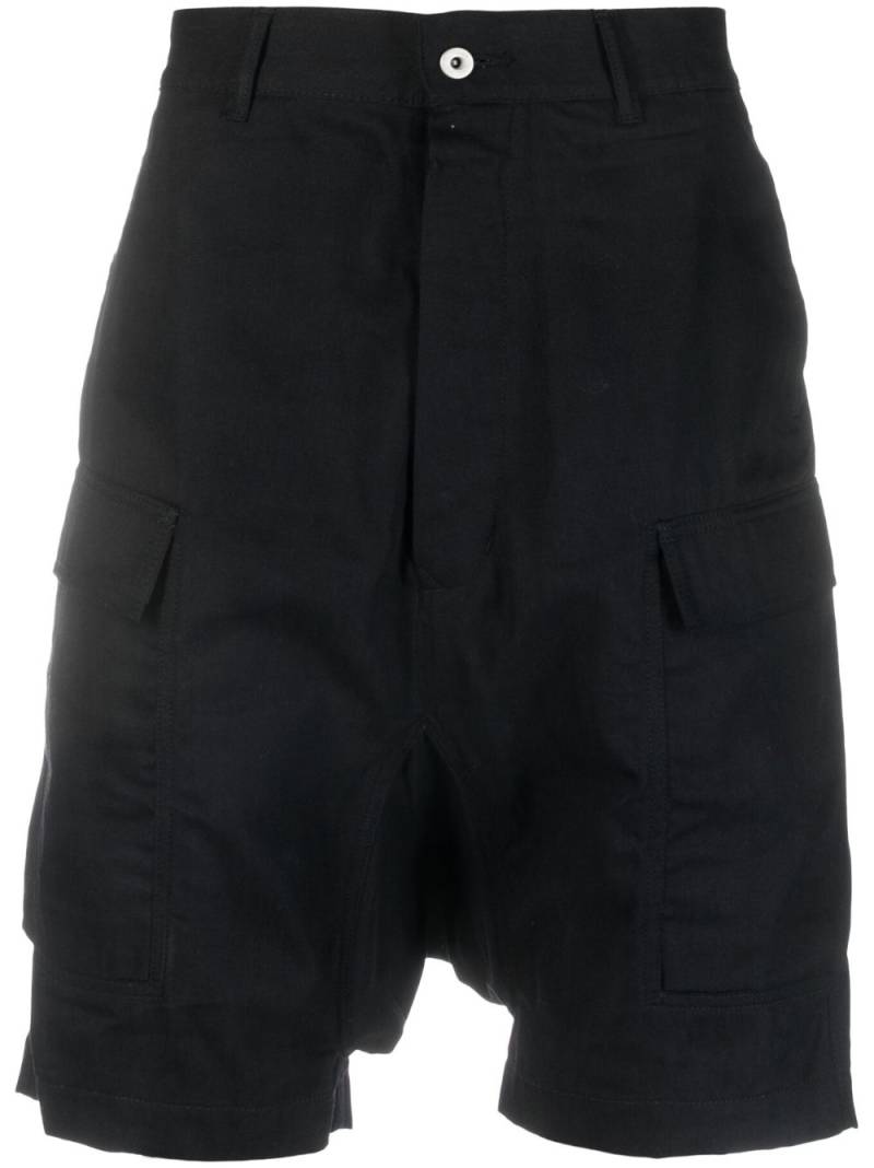 Rick Owens DRKSHDW side cargo-pocket shorts - Black von Rick Owens DRKSHDW