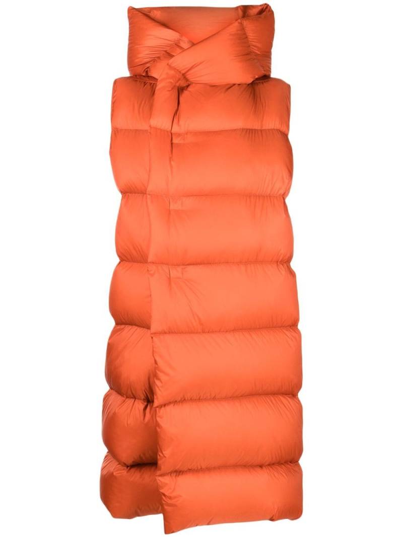 Rick Owens sleeveless padded coat - Orange von Rick Owens