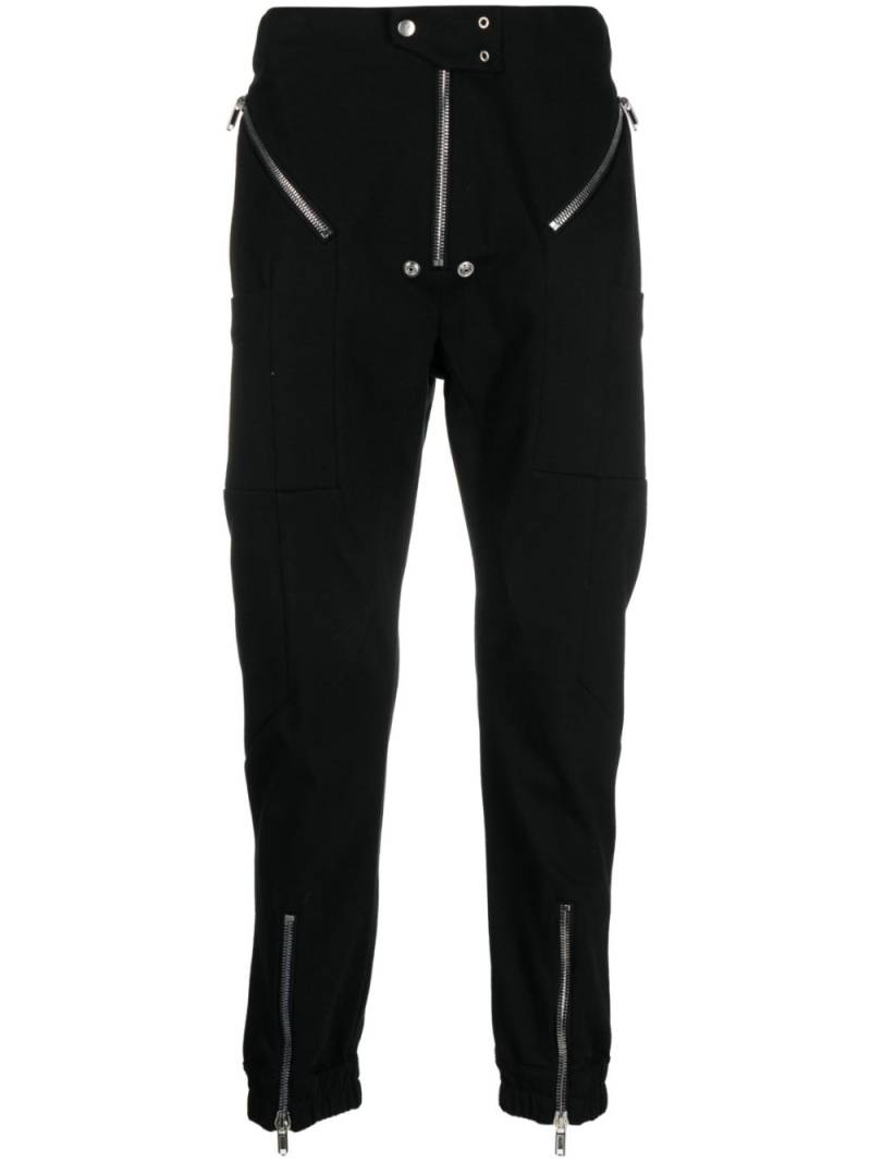 Rick Owens slim-cut zip-detail trousers - Black von Rick Owens