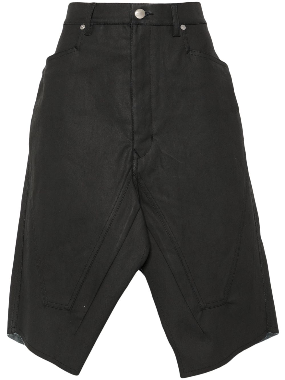 Rick Owens slivered midi skirt - Black von Rick Owens