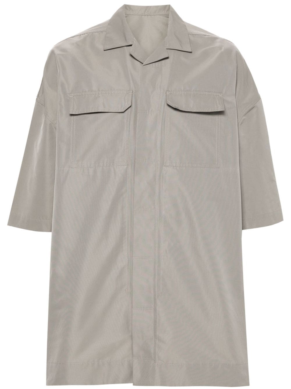 Rick Owens strap-detail shirt - Neutrals von Rick Owens