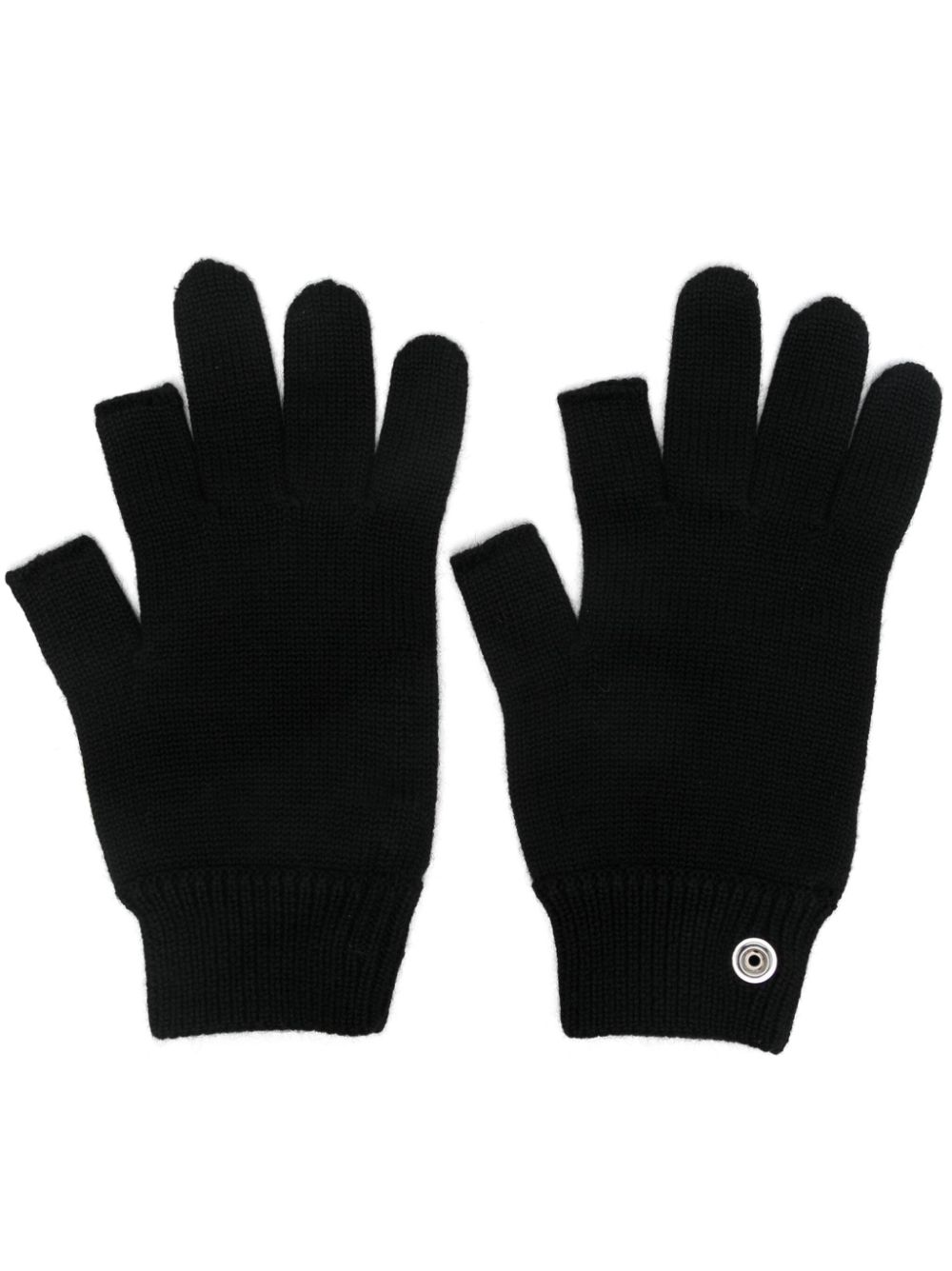 Rick Owens touchscreen gloves - Black von Rick Owens