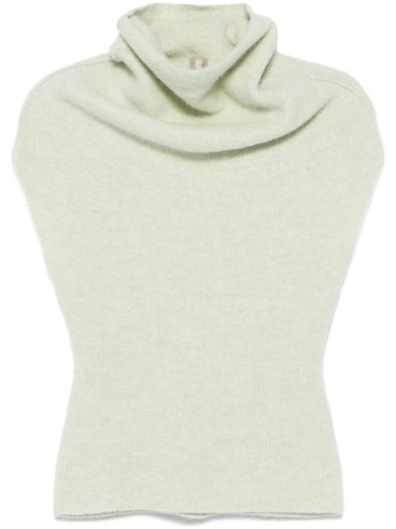 Rick Owens turtleneck knitted top - Green von Rick Owens