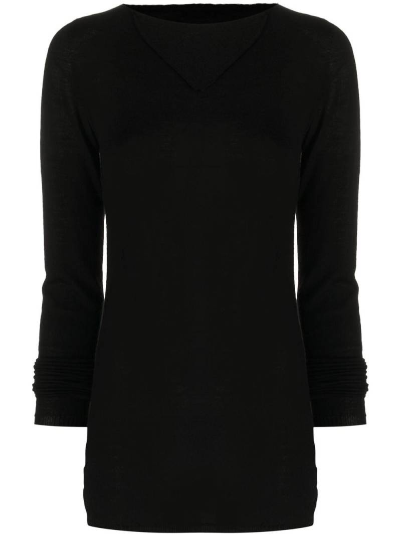 Rick Owens virgin wool crew-neck jumper - Black von Rick Owens