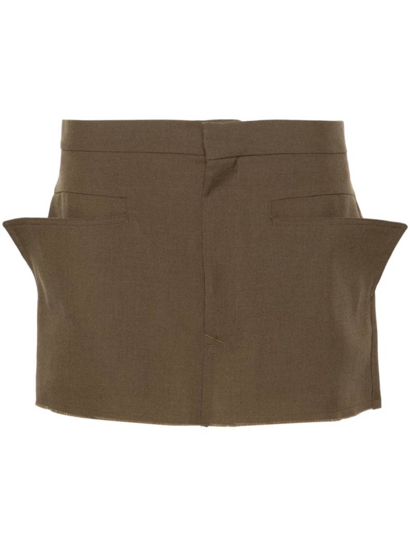 Rick Owens virgin wool mini skirt - Green von Rick Owens