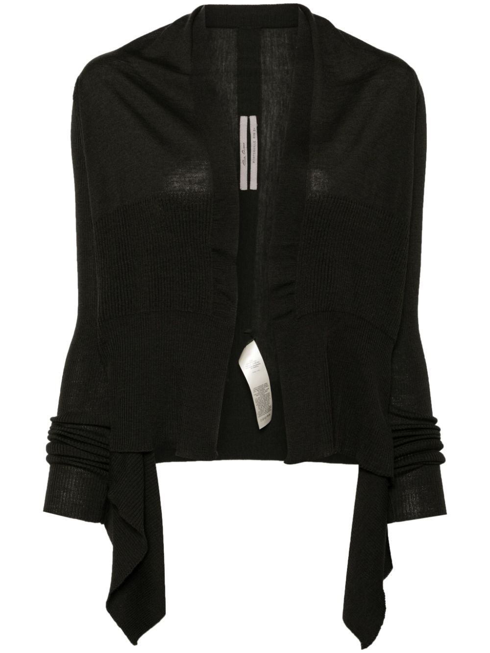 Rick Owens wrap wool cardigan - Neutrals von Rick Owens