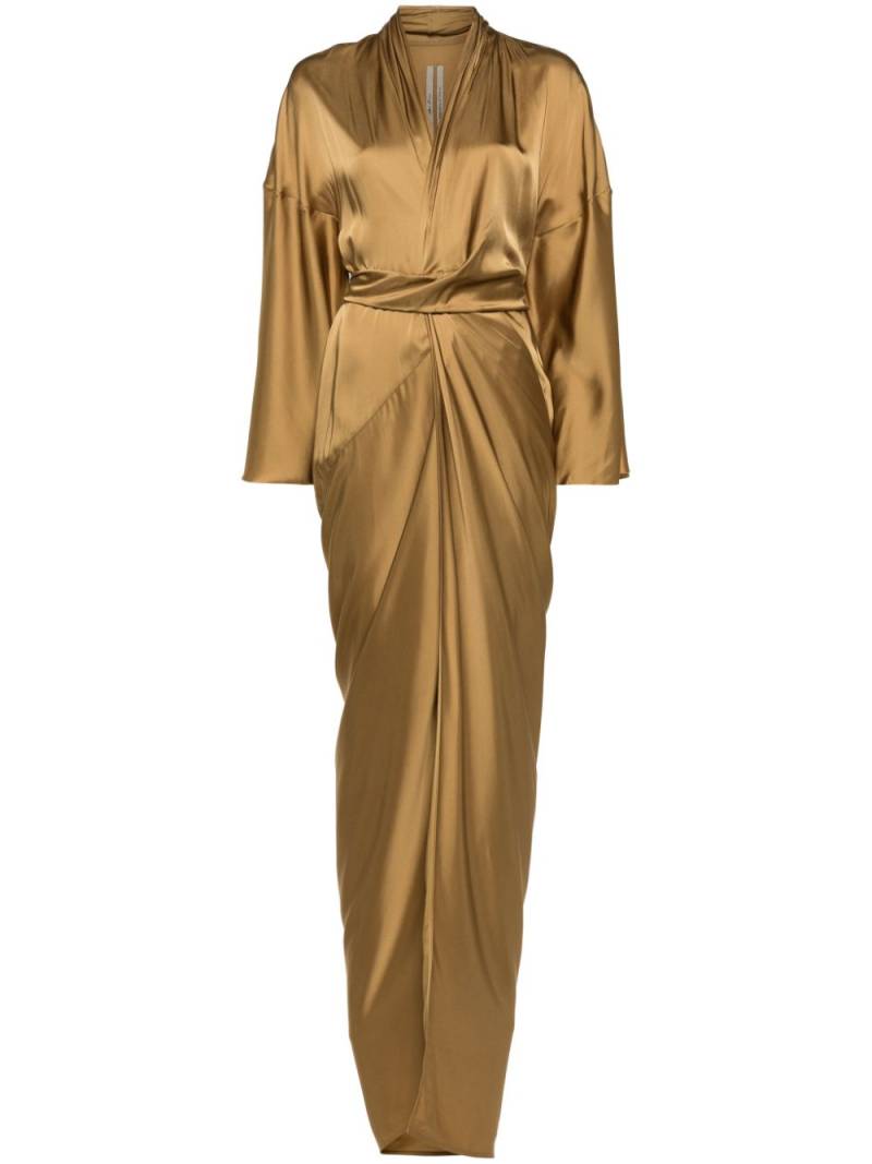 Rick Owens wrap gown - Gold von Rick Owens