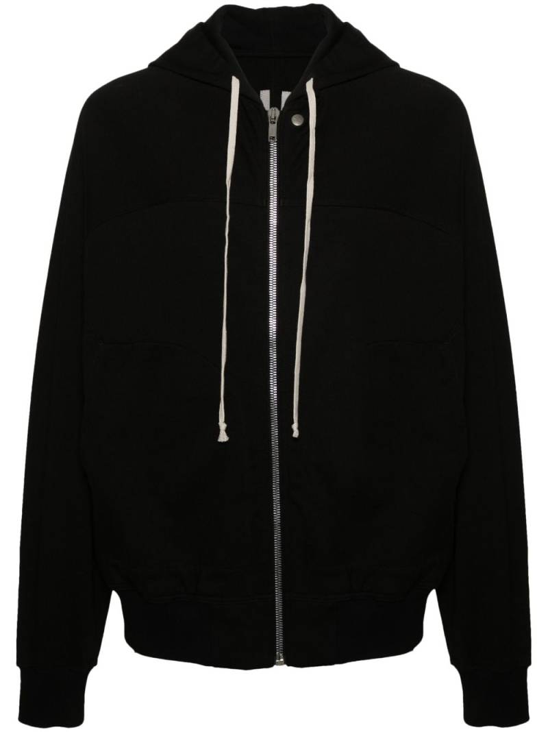 Rick Owens zip-up cotton hoodie - Black von Rick Owens