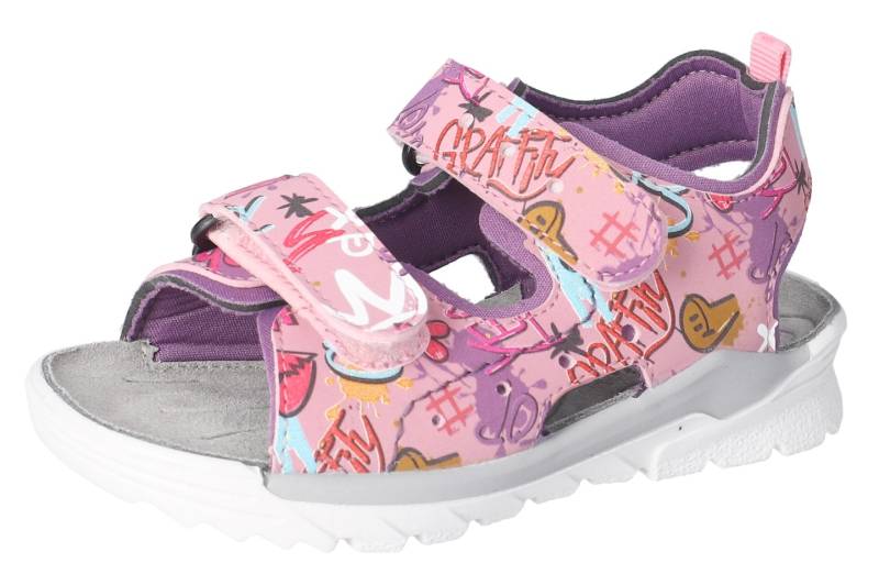 Ricosta Sandale »WAVE WMS: Mittel«, Sommerschuh, Klettschuh, Sandalette, mit coolem Print von Ricosta