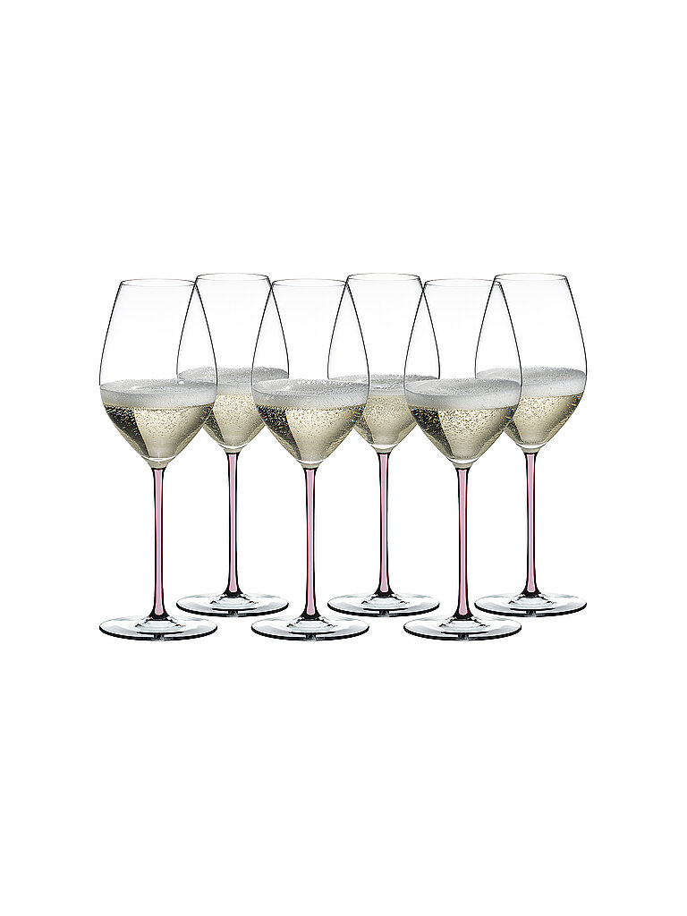 RIEDEL Champagner-Weinglas 6er Set FATTO A MANO bunt von Riedel