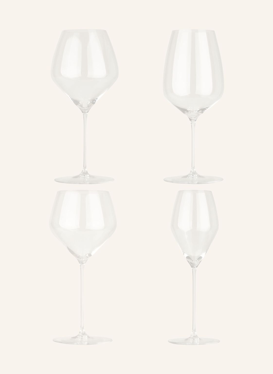 Riedel 4er-Set Weingläser Veloce transparent von Riedel