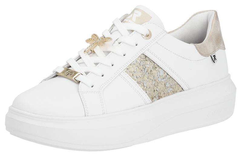 Rieker EVOLUTION Plateausneaker, mit stylischen Metallic-Details, Freizeitschuh, Halbschuh, Schnürschuh von Rieker EVOLUTION